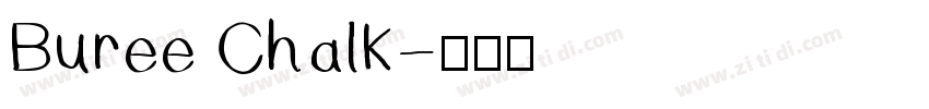 Buree Chalk字体转换